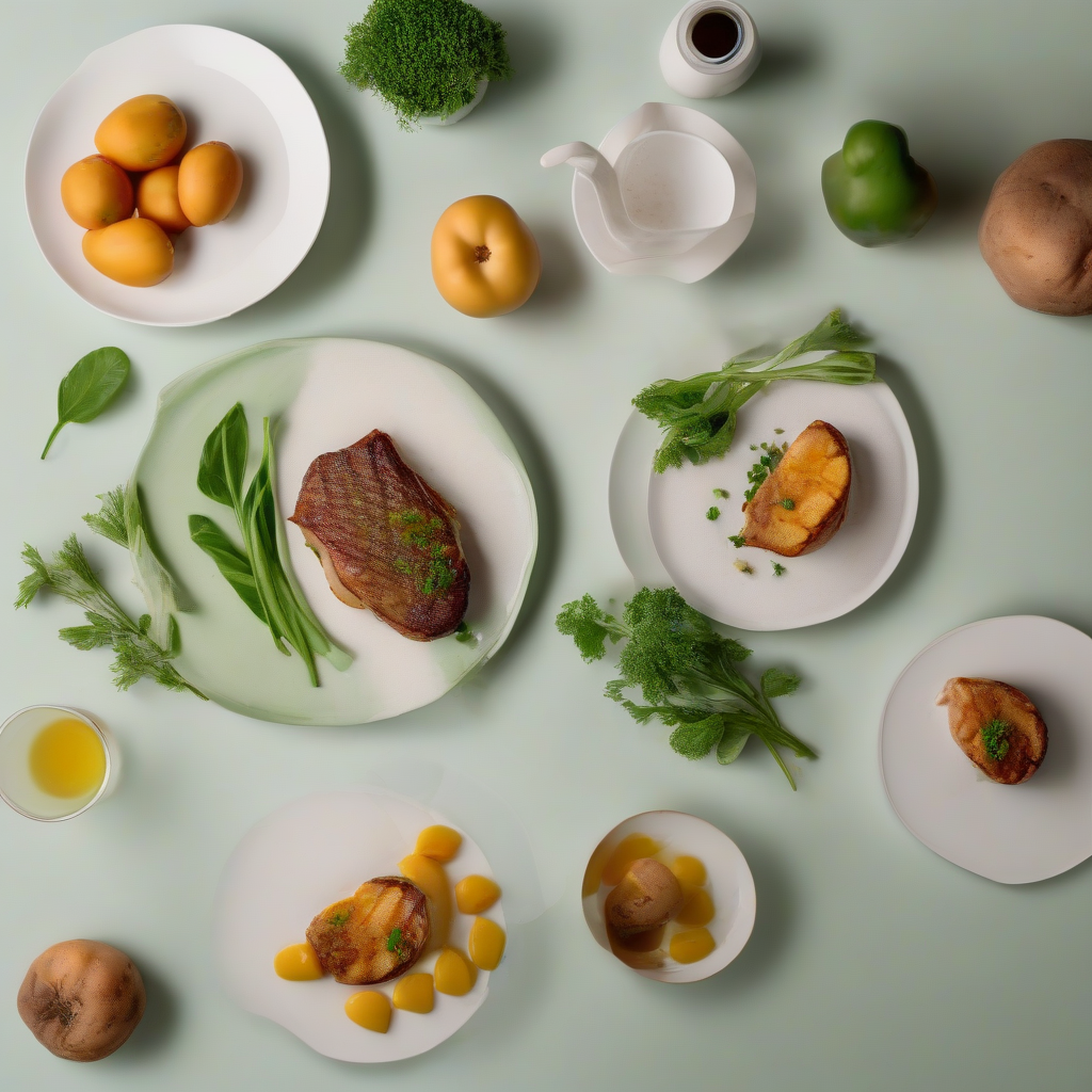 Geroosterde kipdijfilets met zoete aardappelen en groene boontjes