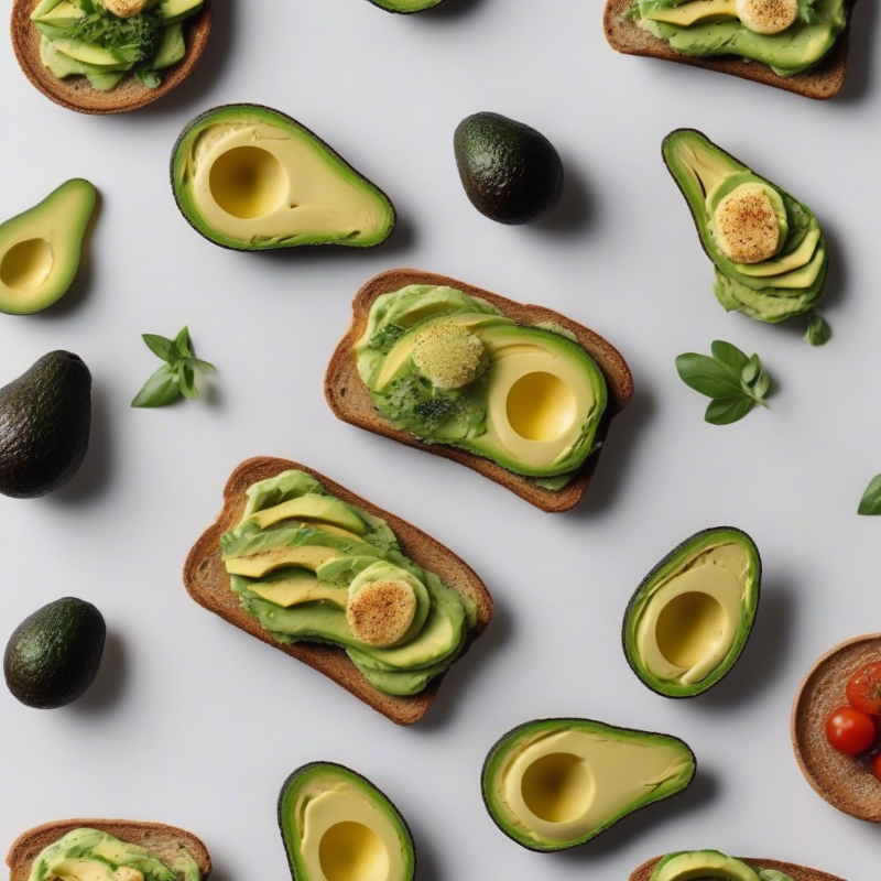 Avocado toast met gekookt ei op volkoren brood.