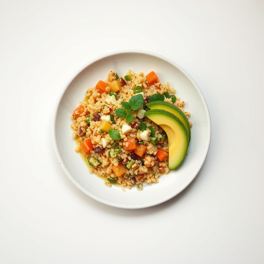 Quinoasalade met kip en avocado
