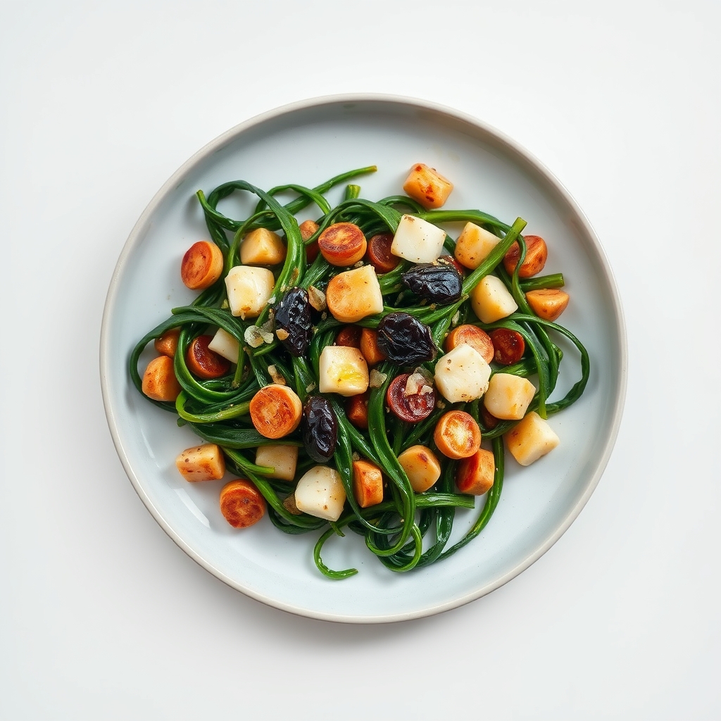 Spinaziesalade met aardbeien