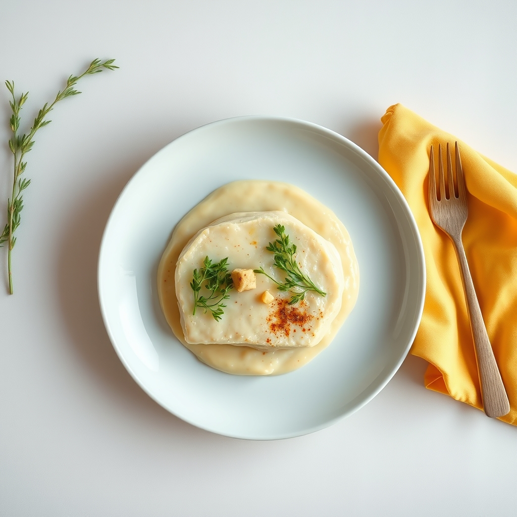 Zalm met puree en asperges