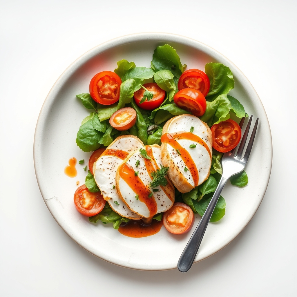 Caprese salade met kipfilet