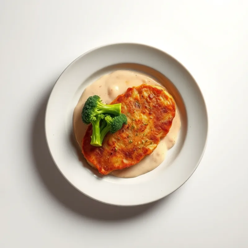 Kipfilet gebakken in olijfolie met een bloemkoolpuree en gestoomde broccoli