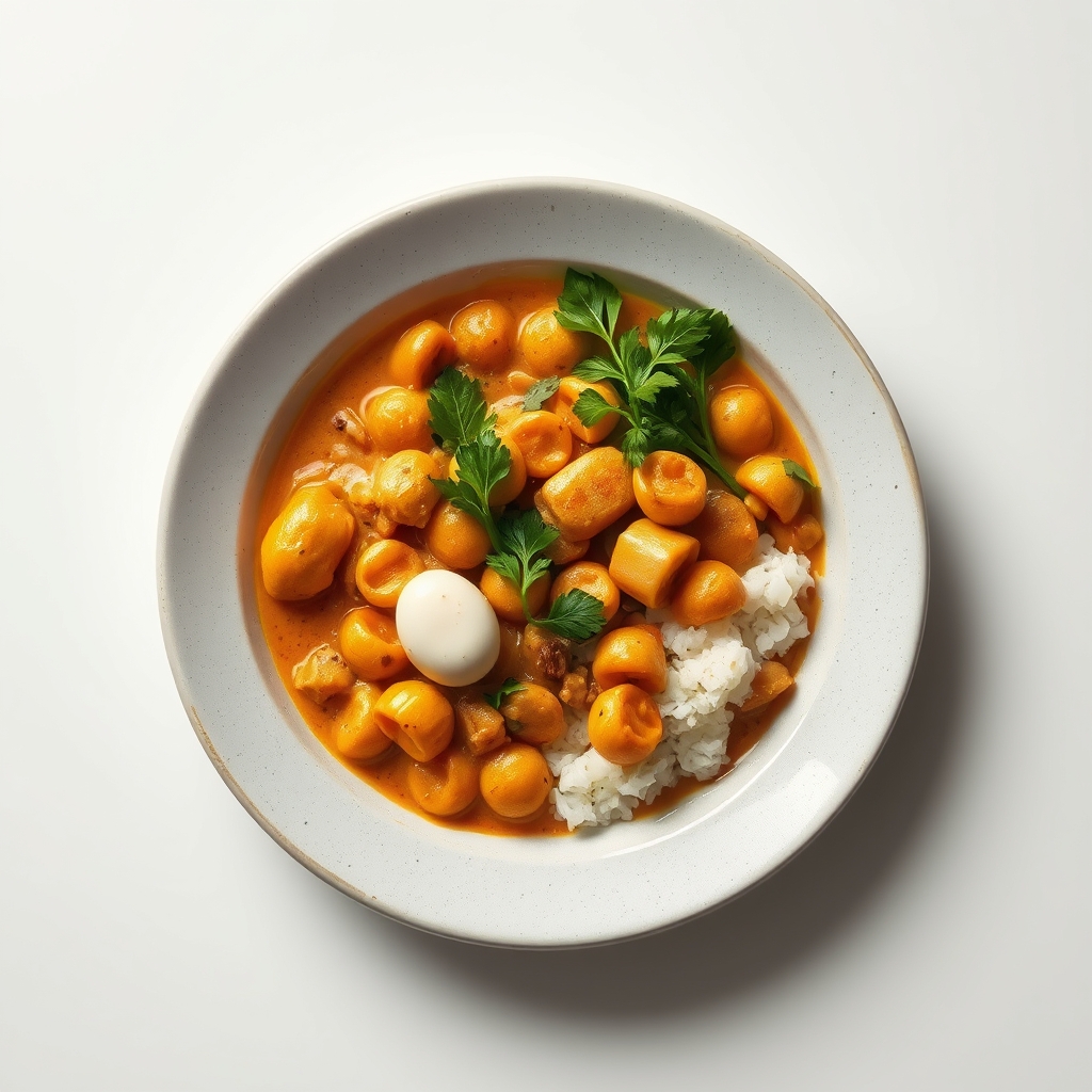 Spinazie-kikkererwten curry