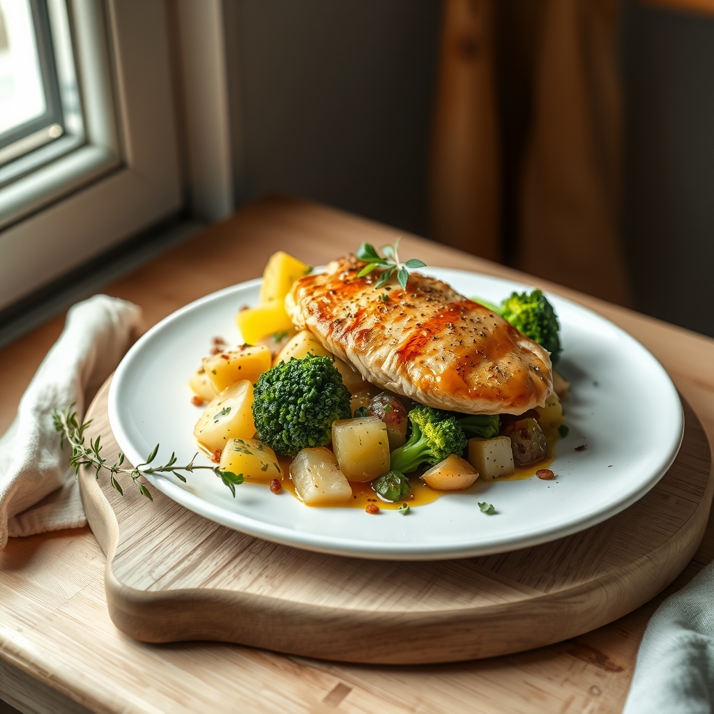 Ovenschotel kip uit de oven