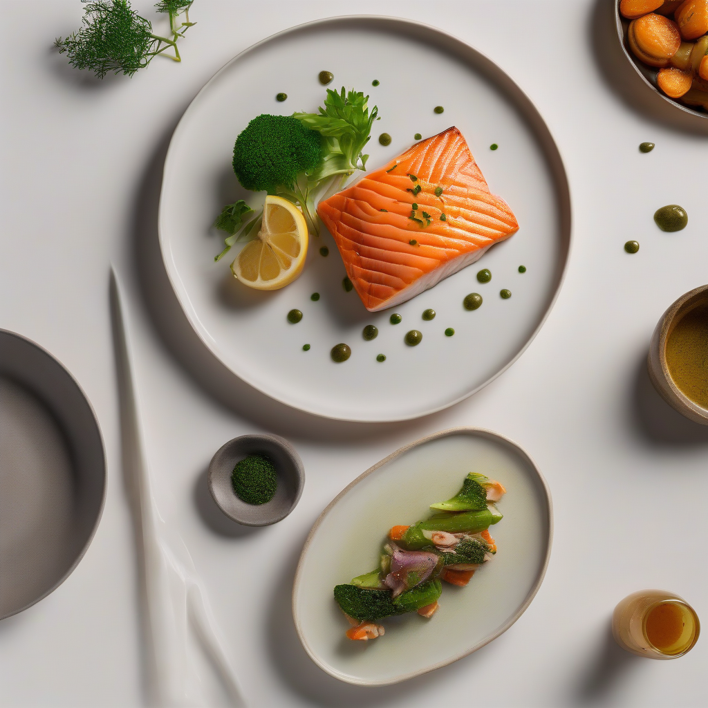 Zalmfilet met geroosterde groenten