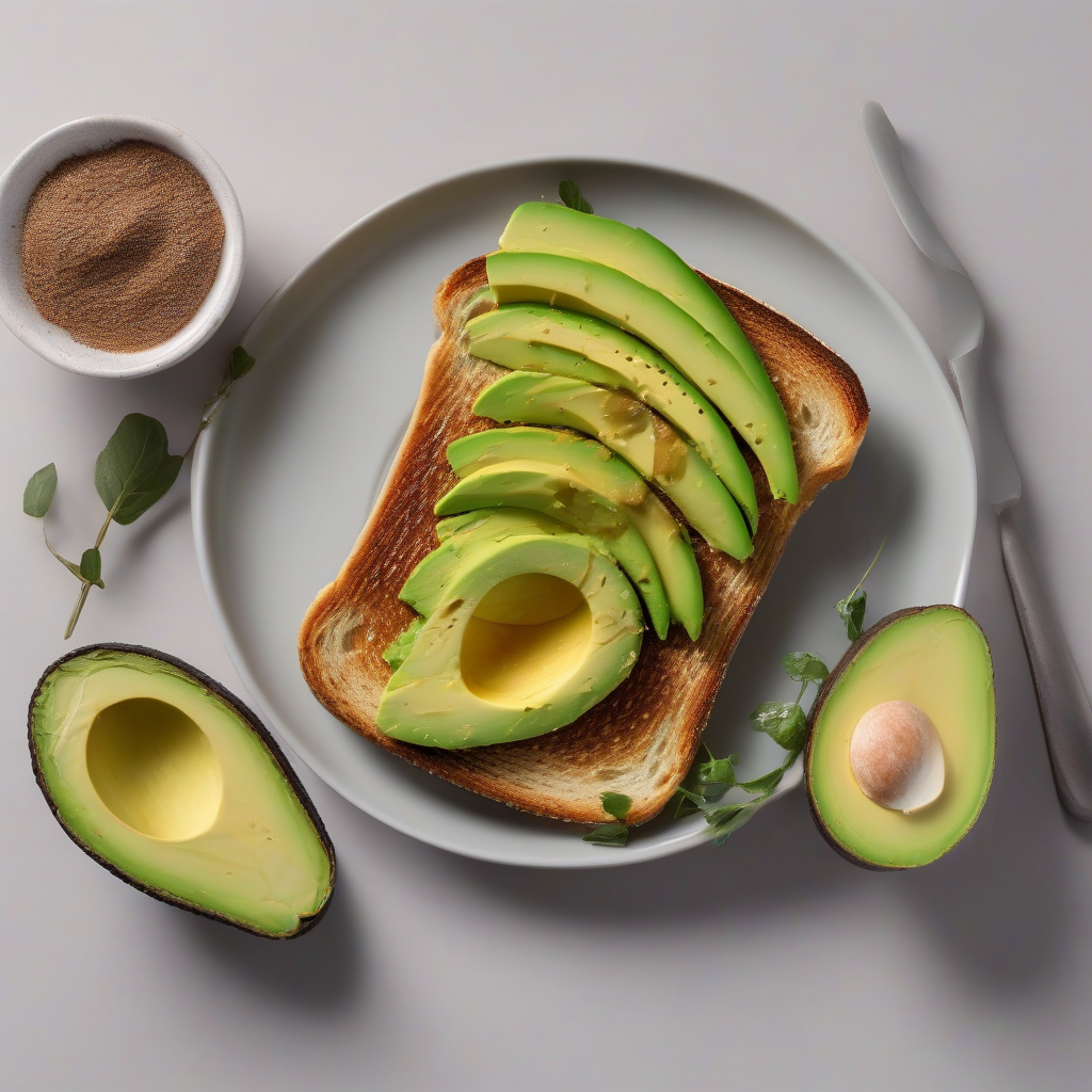Volkoren toast met avocado en een gepocheerd ei