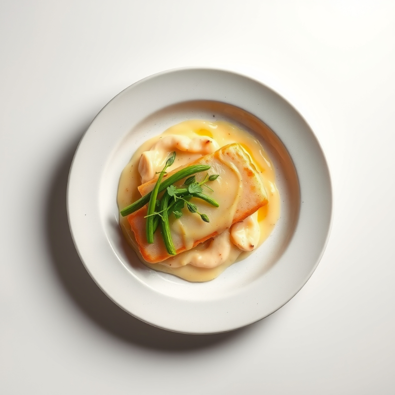 Zalmfilet met citroen-dillesaus, aardappelpuree en groene asperges