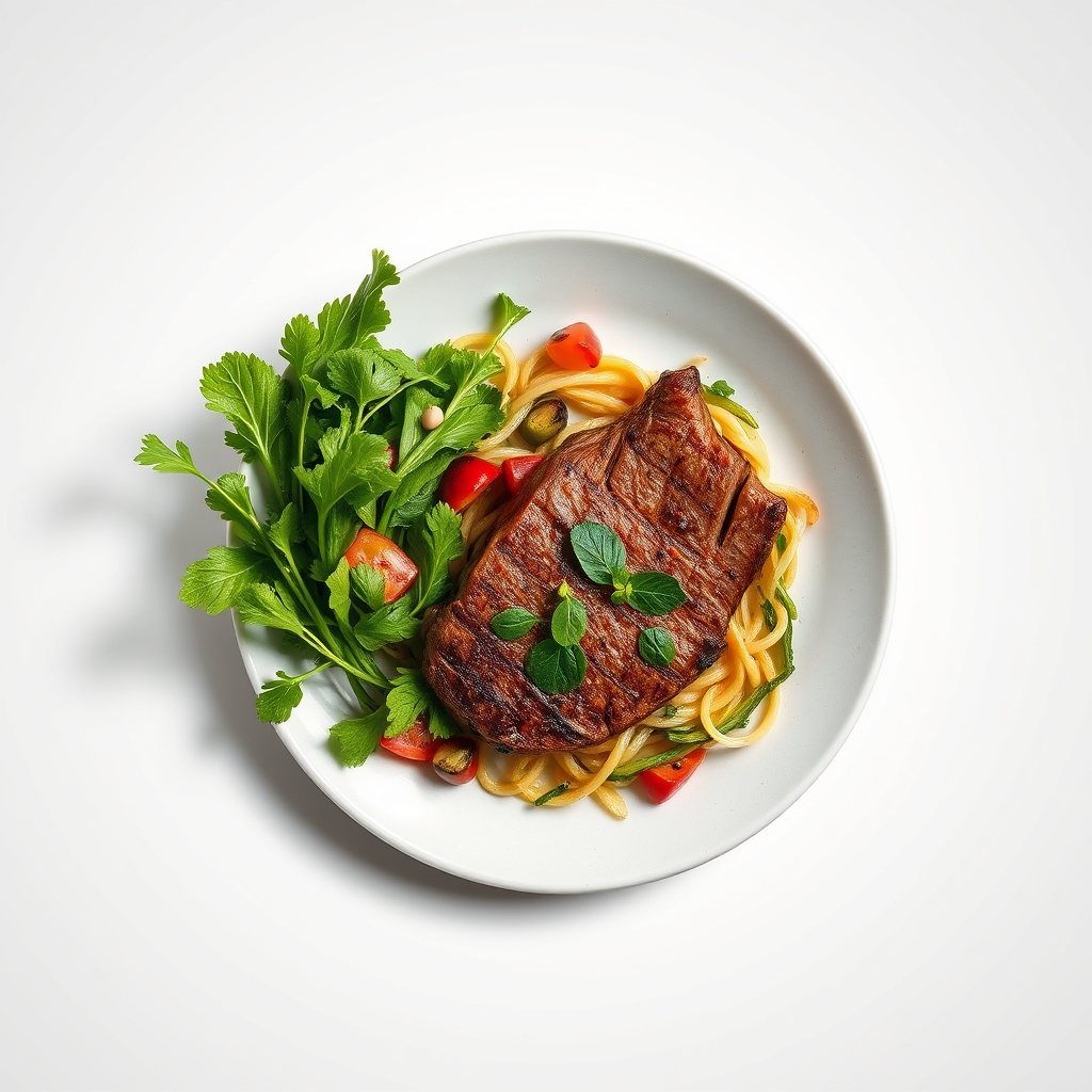 Bloemkoolsteak met salade