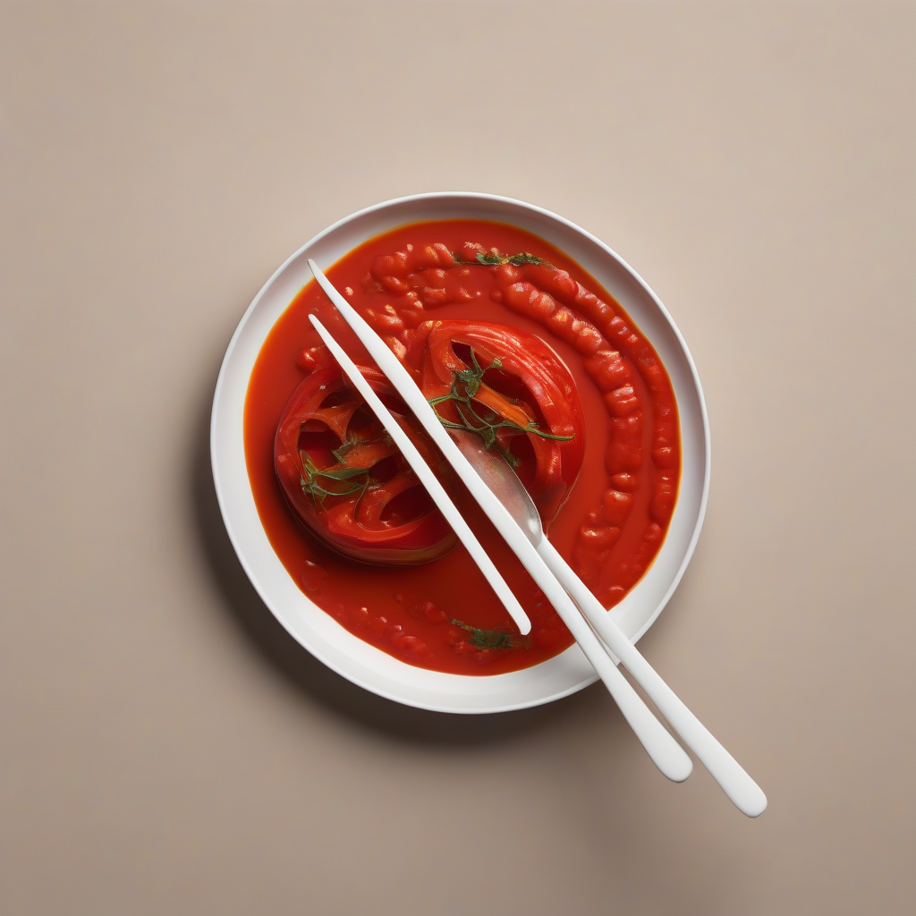 Gevulde paprika's met gehakt en een romige tomatensaus