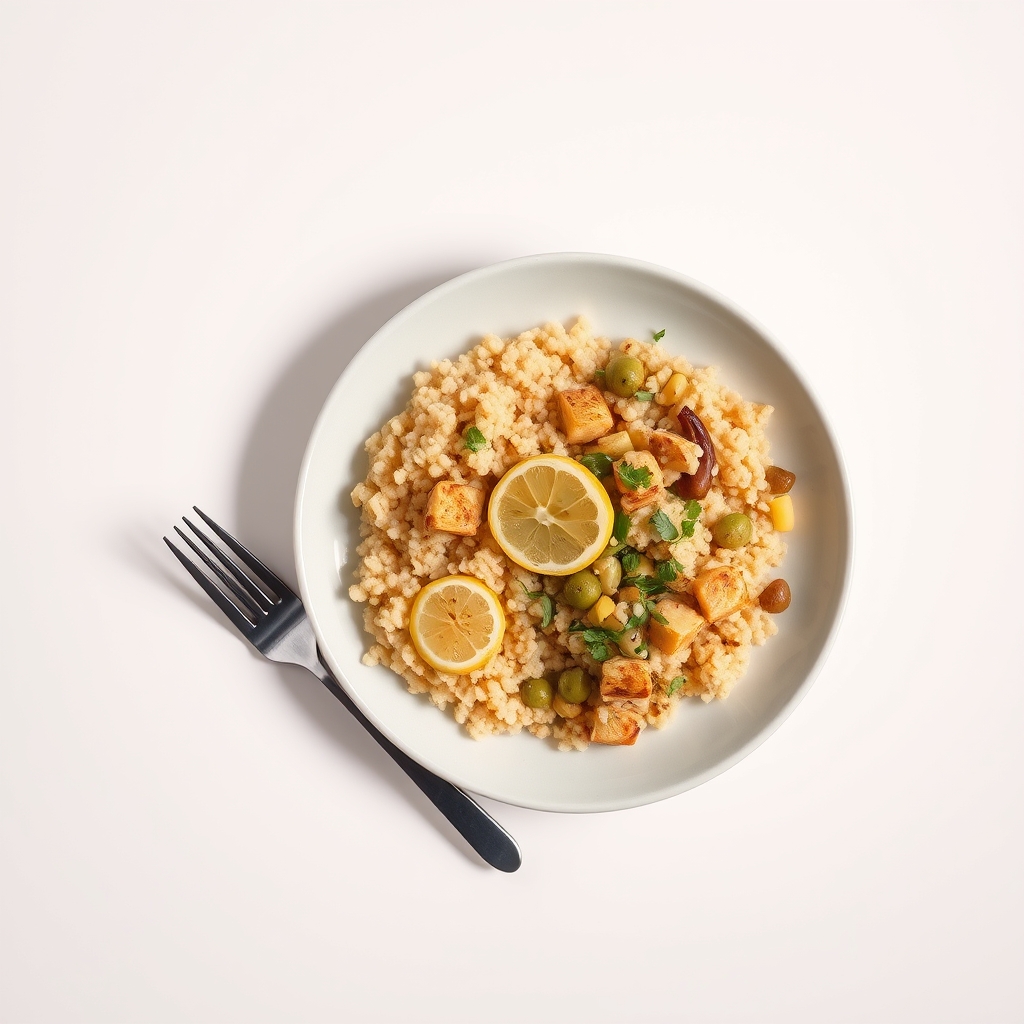 Zalm met boontjes & couscous