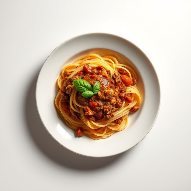 Spaghetti bolognese met gehakt en tomatensaus