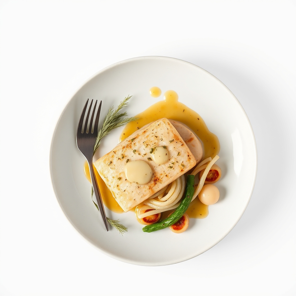 Gebakken zalmfilet met dillesaus, asperges en gekookte krieltjes