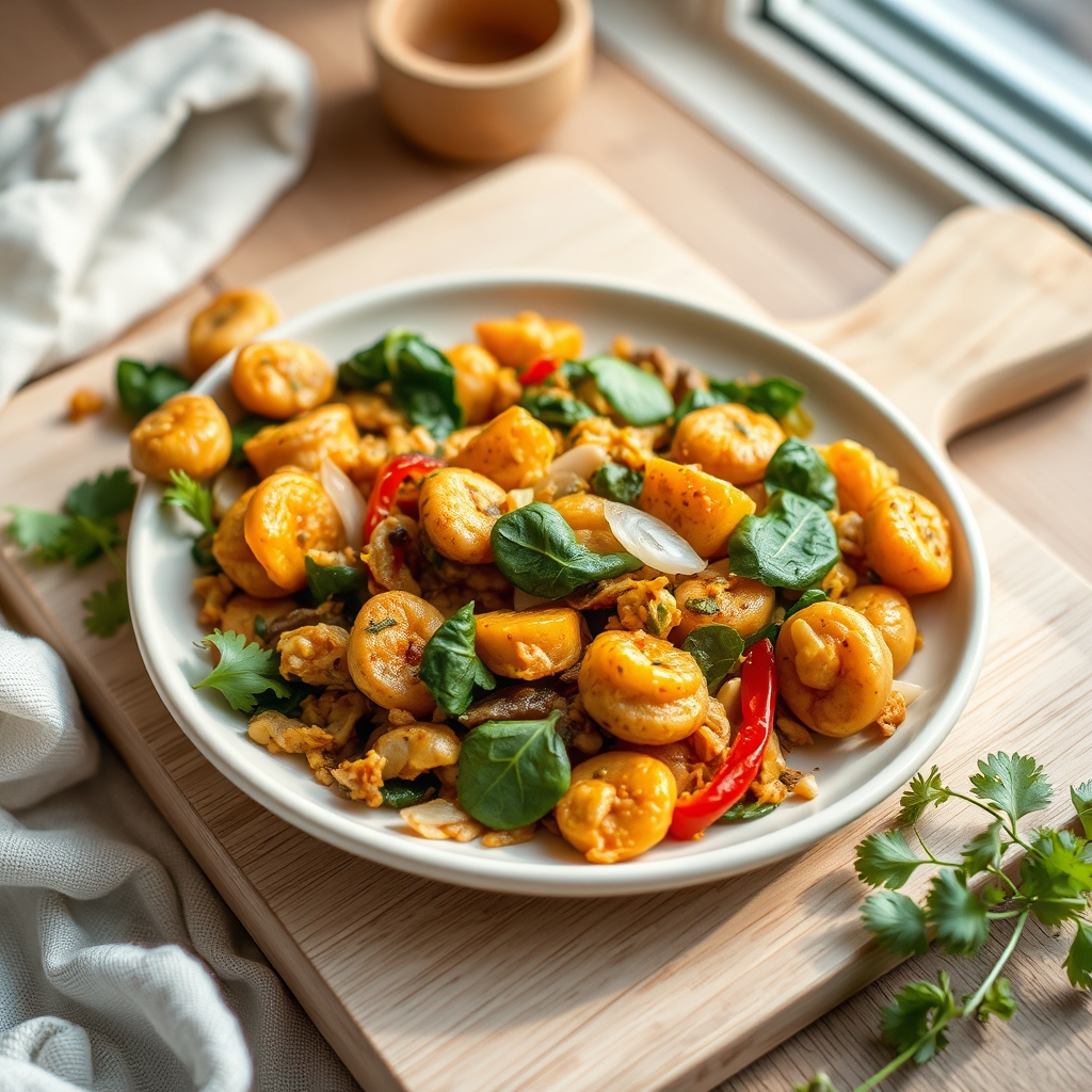Groentecurry met kikkererwten
