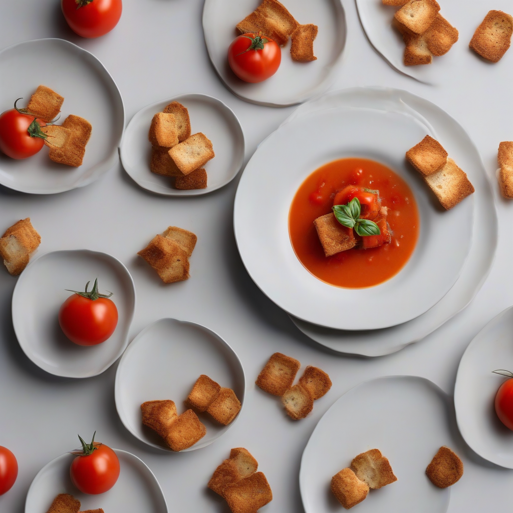 Tomatensoep met volkoren croutons