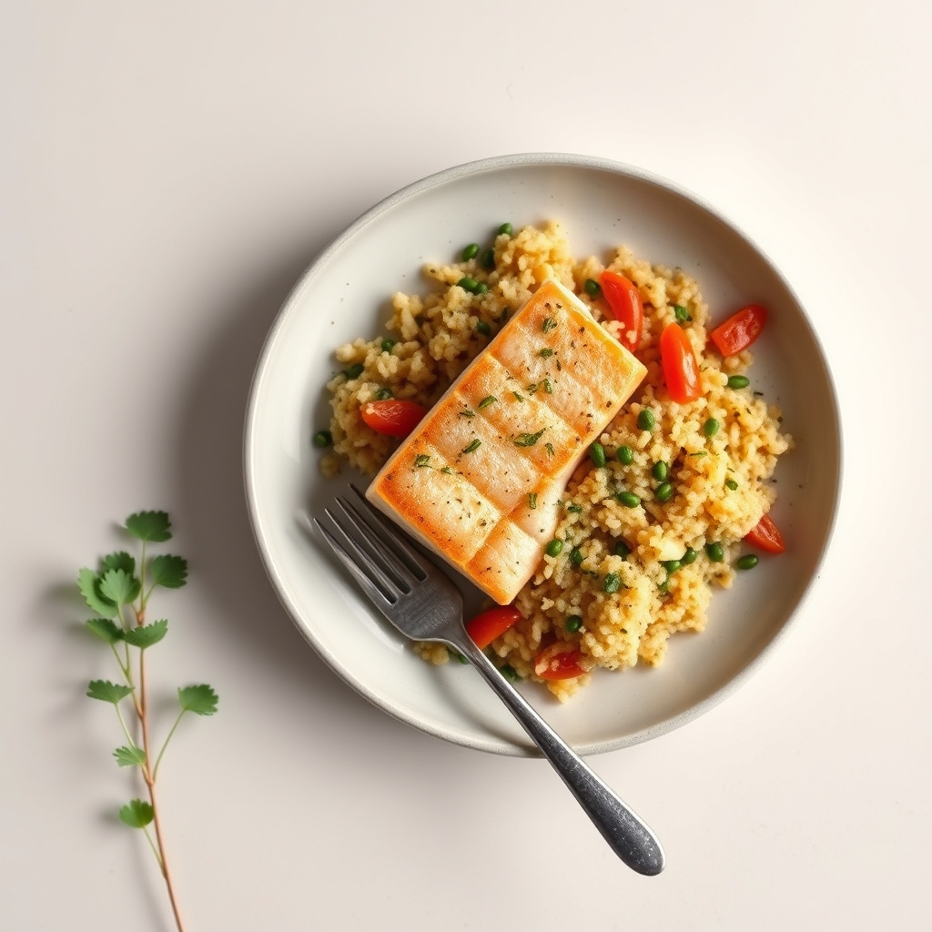 Zalm met asperges & quinoa