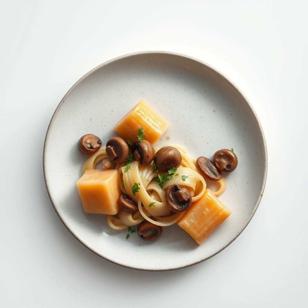 Hartige pannenkoeken gevuld met champignons en kaas