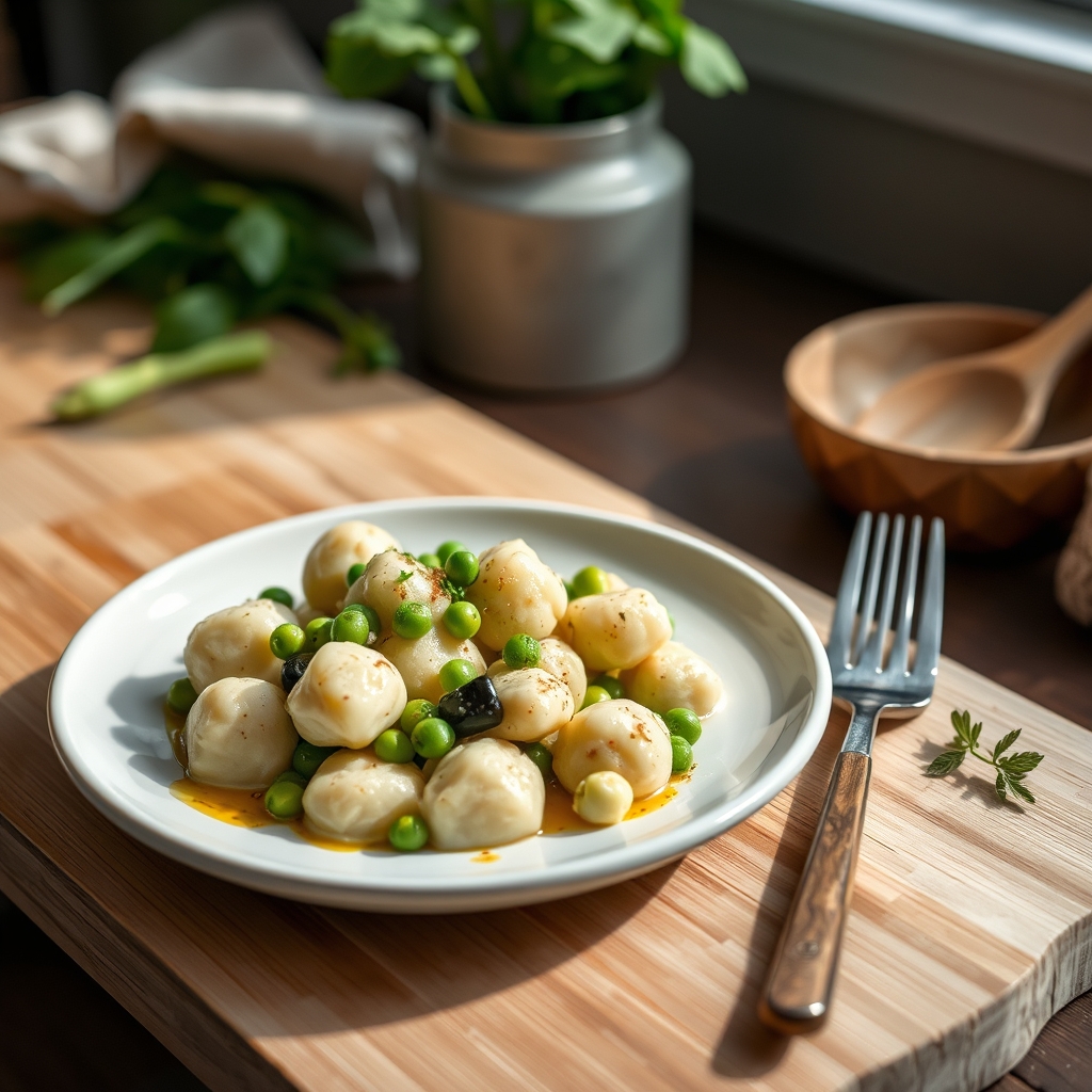 Gnocchi met citroenroomsaus
