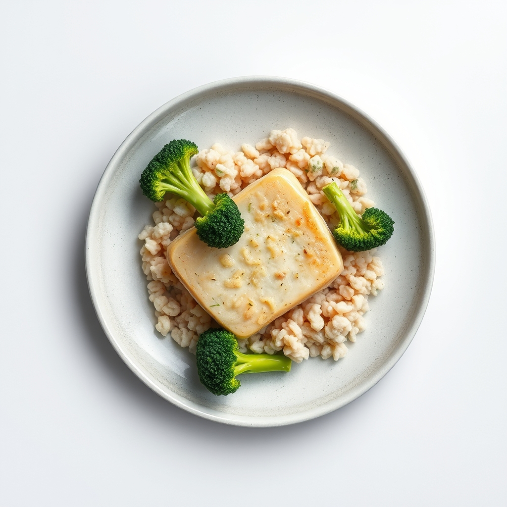 Kalkoenfilet met gestoomde broccoli en zilvervliesrijst
