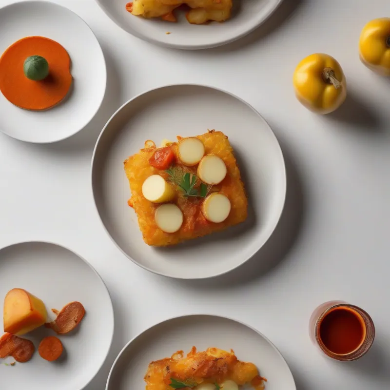 Ovenschotel met kabeljauw, aardappelschijfjes en paprika