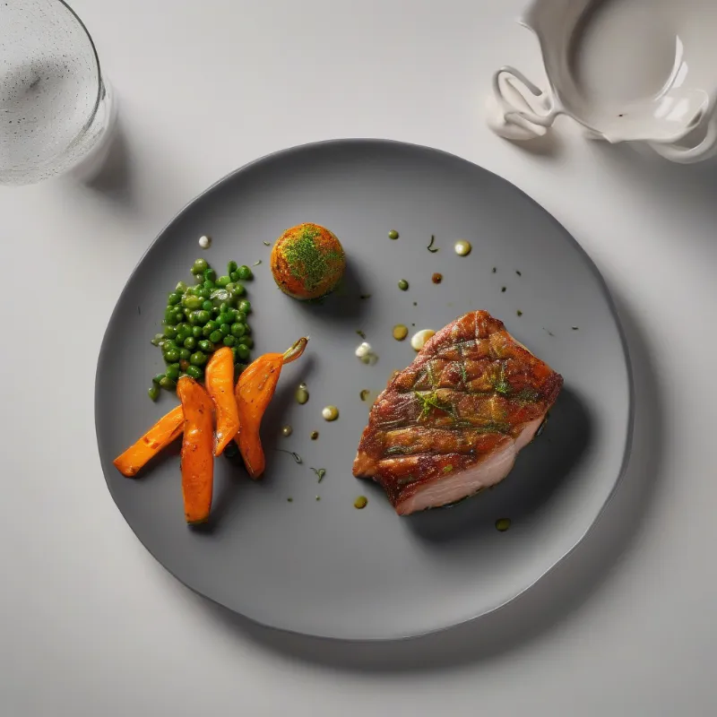 Gegrilde kipfilet met geroosterde groenten en zilvervliesrijst
