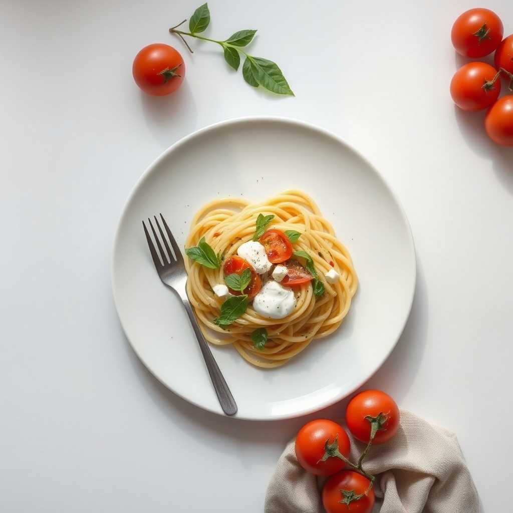 Pasta pesto met courgette