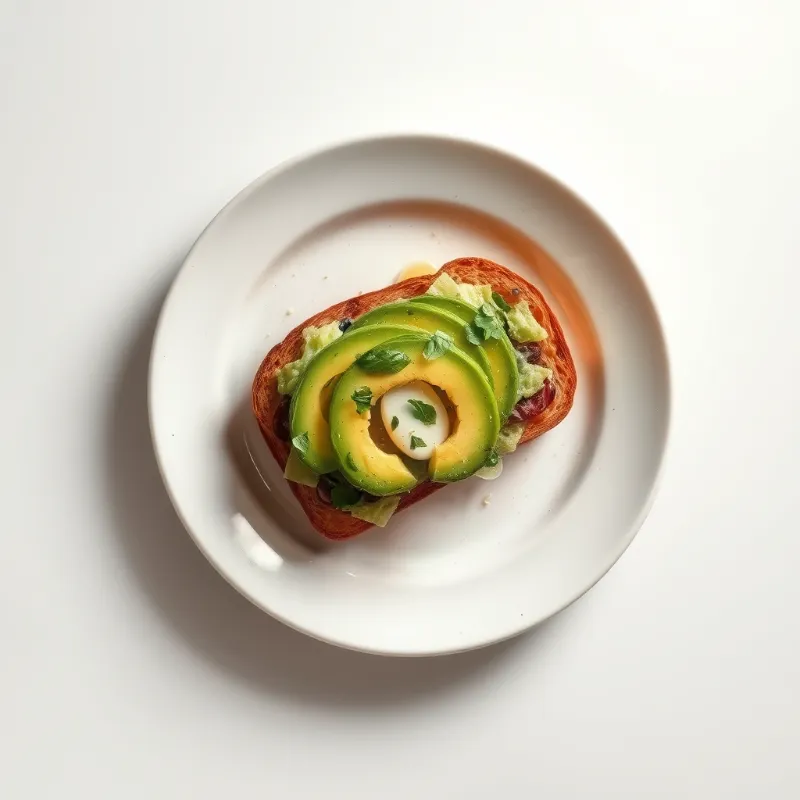 Bruinbrood sandwich met avocado, gekookt ei en tuinkers